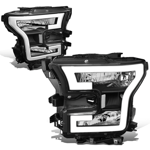 15-17 d F150 3D LED DRL Tube Running Strip Headlight/Lamp
