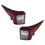Tail Light Set For 2019-2021 Toyota Prius Driver Passenger Outer With bulbs LED