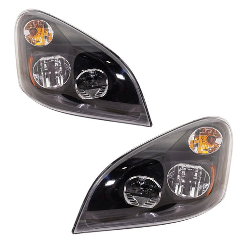 Headlight Set For 2015-2018 Freightliner Cascadia Driver and Passenger Side LED