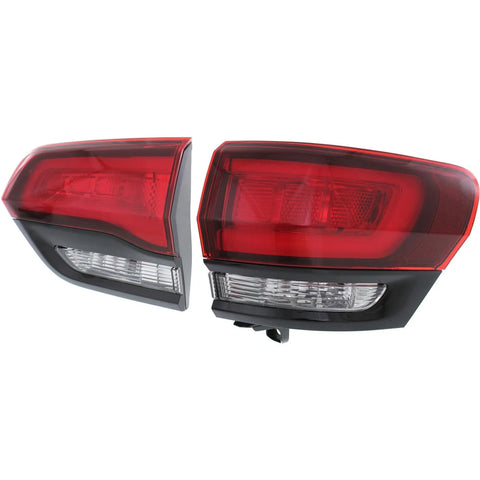Tail Lights For 2014-2021 Jeep Grand Cherokee Right RH Inner Outer Assy Halogen