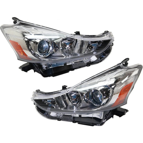 Headlight For 2015-2018 Toyota Prius V Pair Driver and Passenger Side CAPA