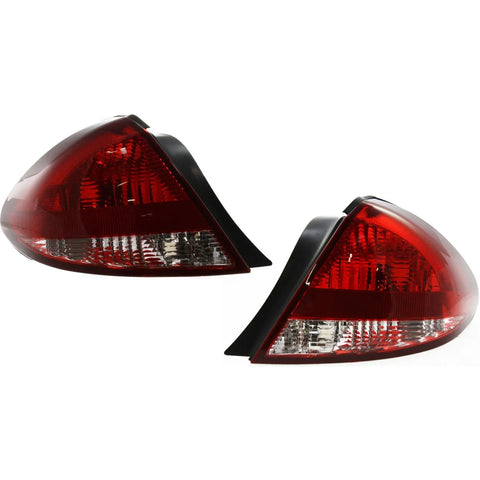 Halogen Tail Light Set For 2004-2007 Ford Taurus Clear & Red Lens 2Pcs