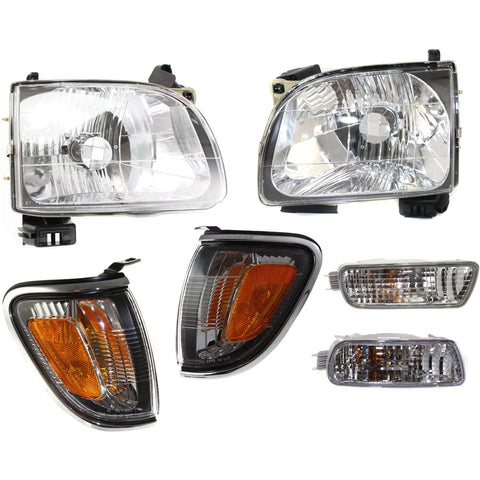 Headlights Corner Lights Kit For 2001-2004 Tacoma Halogen With Turn Signal Light