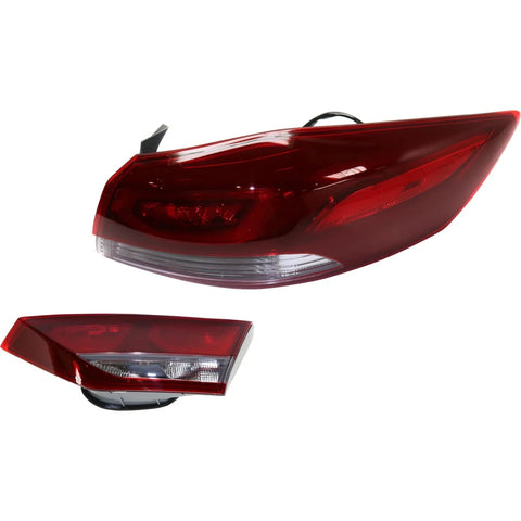Tail Lights For 2017-2018 Hyundai Elantra Right RH Inner Outer Assy Halogen/LED