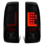 1999-2007 d Super Duty F150 Red LED L-Bar Tail Brake Light Lamps Tinted