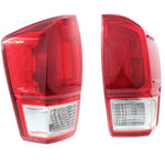 Tail Light For 2016-2017 Toyota Tacoma Set of 2 LH and RH Red Lens