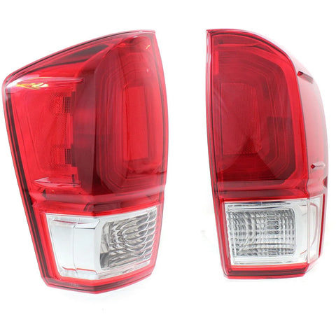 Tail Light For 2016-2017 Toyota Tacoma Set of 2 LH and RH Red Lens