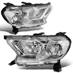 19-21 d Ranger XL XLT Factory Style Headlights Head Lamps Chrome/ Clear