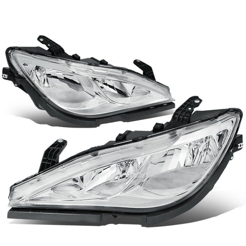 17-20 Chrysler Pacifica OE Style Chrome Housing Clear Corner Headlight Lamps