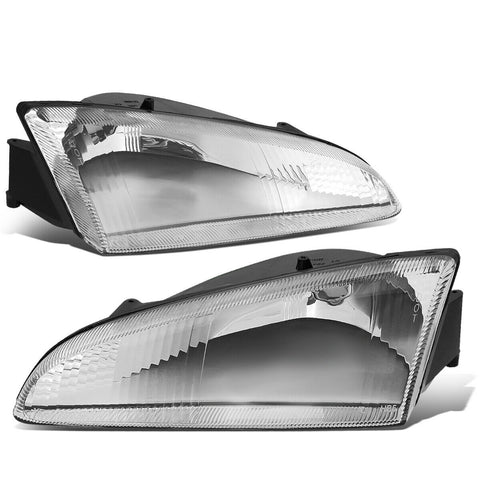 1993-1997 Dodge Intrepid OE Style Chrome Clear Headlight Lamps Left+Right