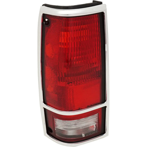 Halogen Tail Light For 1983-1994 Chevrolet S10 Blazer Left w/ Chrome Trim