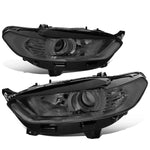 13-16 d Fusion Factory Style Projector Smoked Lens Headlights Headlamp