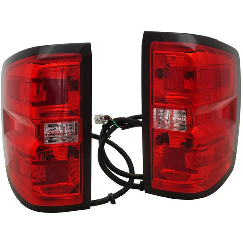 Tail Lights For 2016-2018 Silverado 1500/16-19 2500 HD LH/RH Assy Halogen CAPA