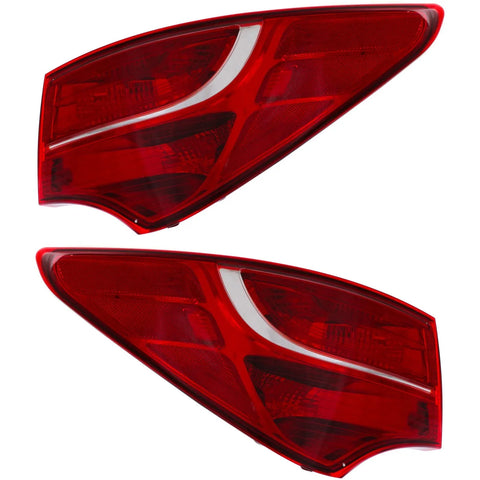 CAPA Tail Light For 2013-2014 Hyundai Santa Fe Sport Left and Right Outer