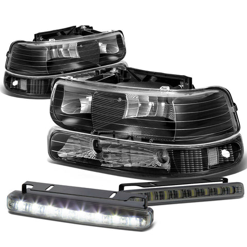 BLACK HOUSING AMBER HEADLIGHT+BUMP