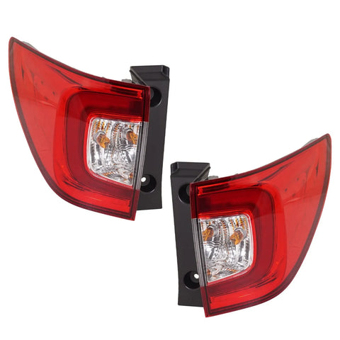 Tail Light Set For 2019-2022 Honda Pilot Pilot Left Right Outer Clear/Red LED