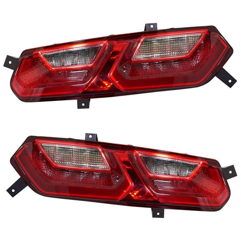 Tail Light Set For 2014-2019 Chevrolet Corvette Left and Right Clear/Red LED