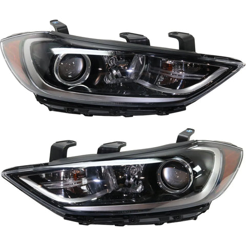 Headlight For 2017-2018 Hyundai Elantra Driver and Passenger Side