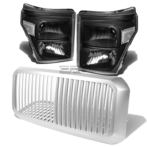 11+ SUPERDUTY BLACK HEADLIGHT+CLEA