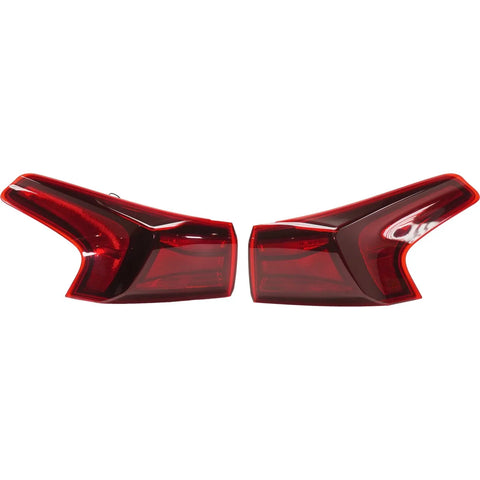 Tail Light Set For 2019-2020 Hyundai Santa Fe Left Right Outer Red Lens Halogen