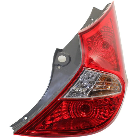 Halogen Tail Light For 2012-17 Hyundai Accent Hatchback Right Clr/Red w/Blb CAPA