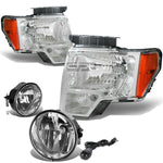 CHROME HEADLIGHT+AMBE