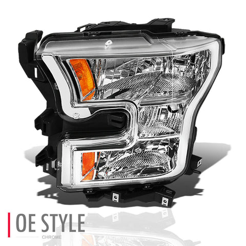 15-17 d F150 OE Style Front Driving Headlight Lamp Left FO2502335 Chrome
