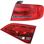 Tail Light For 2009-2012 Audi A4 Quattro Right Inner and Outer Set of 2