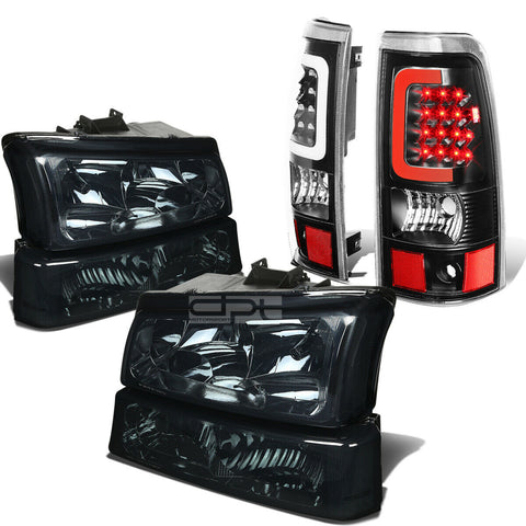 03-07 SILVERADO SMOKED HEADLIGHT+CLEA