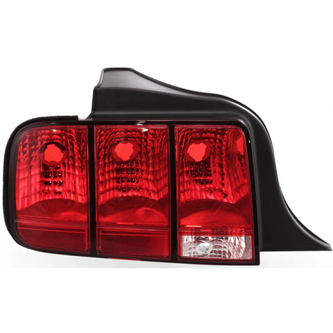 Halogen Tail Light For 2005-2009 Ford Mustang Left Clear & Red Lens