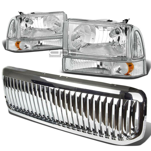 99+SUPERDUTY CHROME HEADLIGHT+AMBE