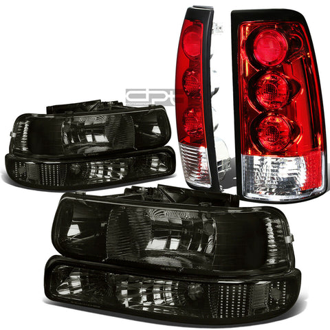 99-02 SILVERADO SMOKE HEADLIGHT+CLEA