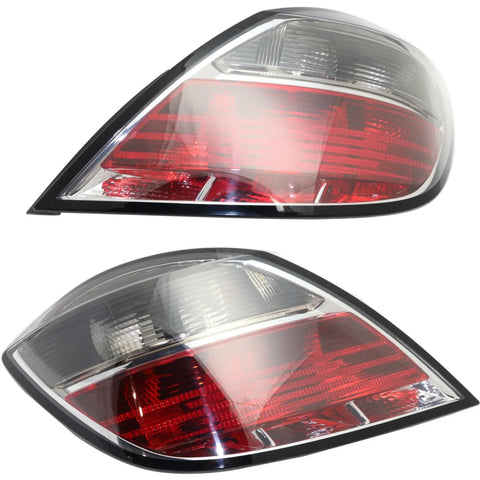 Tail Light Set For 2008-2009 Saturn Astra Left and Right Clear/Red Halogen