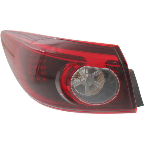 CAPA Tail Light For 2014 Mazda 3 Driver Side Outer