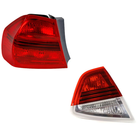 Tail Light Set For 2006 BMW 325i 330i LH Inner and Outer w/ bulbs Halogen Sedan