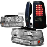 99-02 SILVERADO CHROME HEADLIGHT+BUMP