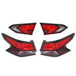 Tail Light Set For 2020-2021 Nissan Versa LH and RH Inner Outer w/ bulb Halogen