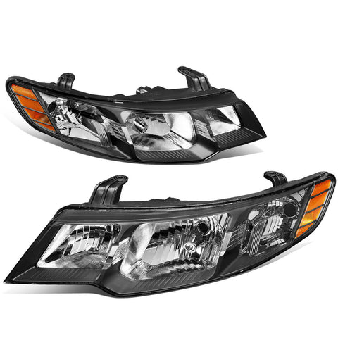 10-13 Kia te Koup Black Housing Amber Side Front Driving Headlight Lamps