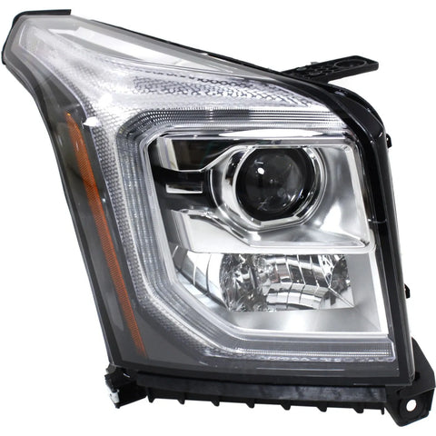 Headlight Assembly For 2015-2020 GMC Yukon Passenger Side Yukon XL HID With Bulb