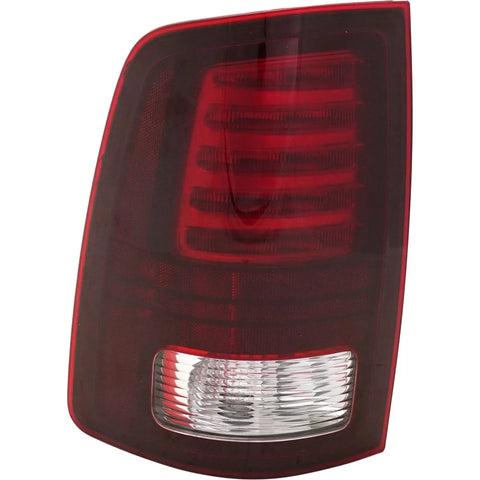Tail Light For 2013-2018 Ram 1500 Left LED Black Interior Clear & Red With Bulb