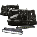 SMOKED HOUSING HEADLIGHT+CLEA