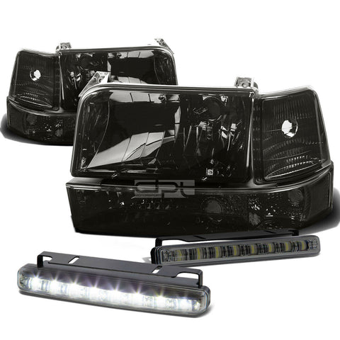 SMOKED HOUSING HEADLIGHT+CLEA