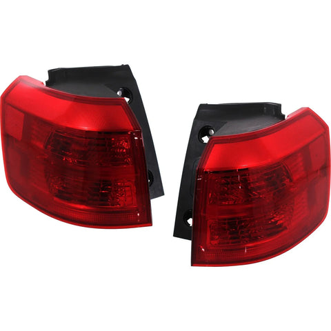 Halogen Tail Light Set For 2010-2017 GMC Terrain Outer Red w/ Bulbs 2Pcs CAPA