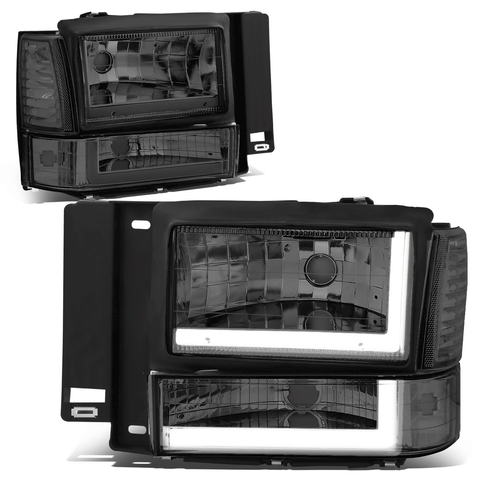 91-94 d Explorer L-Styling LED DRL Headlight+Bump