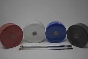 USA THERMAL EXHAUST WRAP HEADER PIPE HEAT INSULATION ROLL DEI 2" x 50FT + 6 TIES