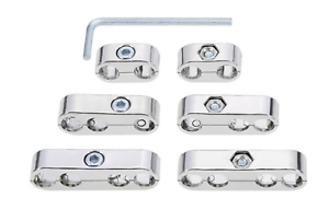 Spark Plug Wire Separators Dividers Looms Chevy Mopar 7mm 8mm 9.5mm Silver ¸