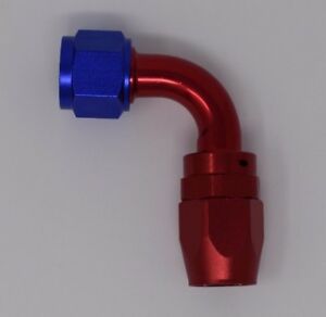 10 AN 90 Degree Billet Swivel Seal Braided Steel Hose End Fitting Oil/Fuel/Water