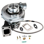 T04E T3/T4 Turbo Charger A/R.63 73 TRIM Turbine 5-Bolt 400+HP +Oil Feed Line