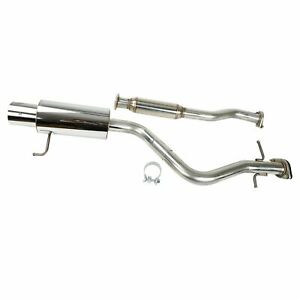 FOR ALTEZZA IS 300 2JZ XE10 STAINLESS CAT BACK EXHAUST PIPE MUFFLER 4"ROLLED TIP