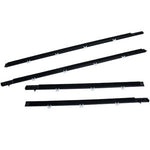 Window Weatherstrip 4PCS Sweep Molded Trim Chrome  For ACURA TSX Sedan 2009-2014
